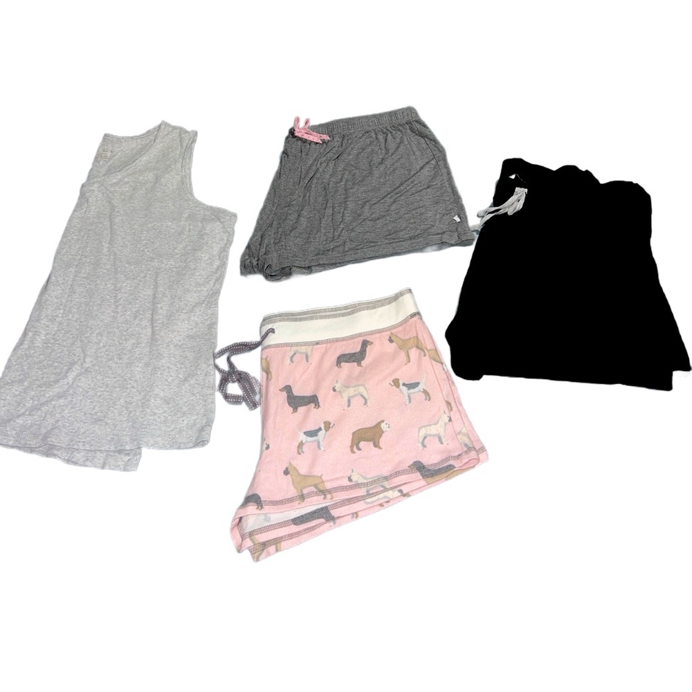 Mixed Loungewear Set in Gray, Black, and Pink